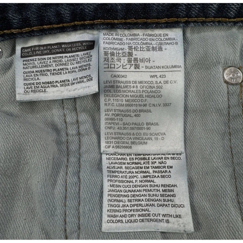 Levi's 569 Jeans Men's 38x30 Blue Loose Straight Fit 100% Cotton Dark Denim